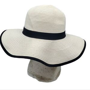 K Accessories White Ivory Floppy Hat
